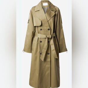 NWT 2ND Day European fashion Women's Tan Trench Coat